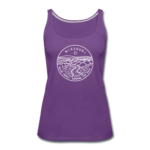 Missouri Women’s Tank Top - State Design Women’s Missouri Tank Top - purple