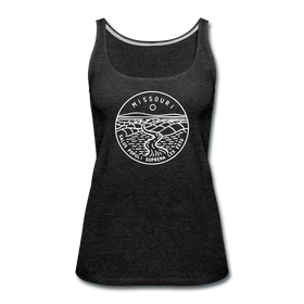 Missouri Women’s Tank Top - State Design Women’s Missouri Tank Top - charcoal gray