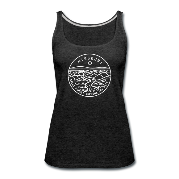 Missouri Women’s Tank Top - State Design Women’s Missouri Tank Top - charcoal gray
