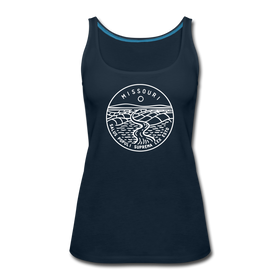 Missouri Women’s Tank Top - State Design Women’s Missouri Tank Top - deep navy