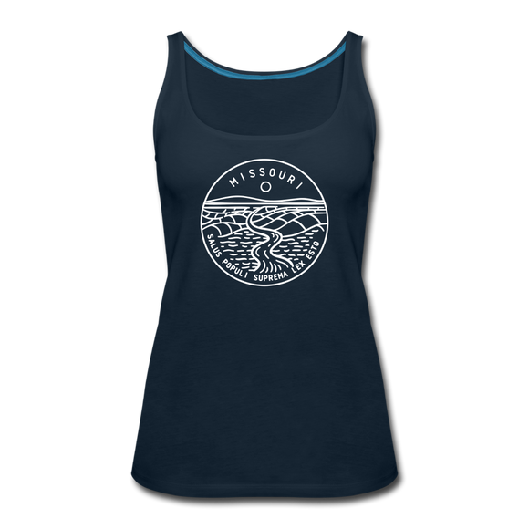 Missouri Women’s Tank Top - State Design Women’s Missouri Tank Top - deep navy