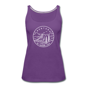 Montana Women’s Tank Top - State Design Women’s Montana Tank Top - purple
