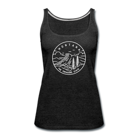 Montana Women’s Tank Top - State Design Women’s Montana Tank Top - charcoal gray