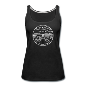 Nevada Women’s Tank Top - State Design Women’s Nevada Tank Top - black
