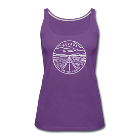 Nevada Women’s Tank Top - State Design Women’s Nevada Tank Top - purple