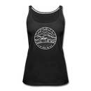 New Hampshire Women’s Tank Top - State Design Women’s New Hampshire Tank Top - black