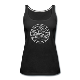 New Hampshire Women’s Tank Top - State Design Women’s New Hampshire Tank Top - black