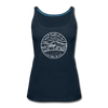 New Hampshire Women’s Tank Top - State Design Women’s New Hampshire Tank Top - deep navy