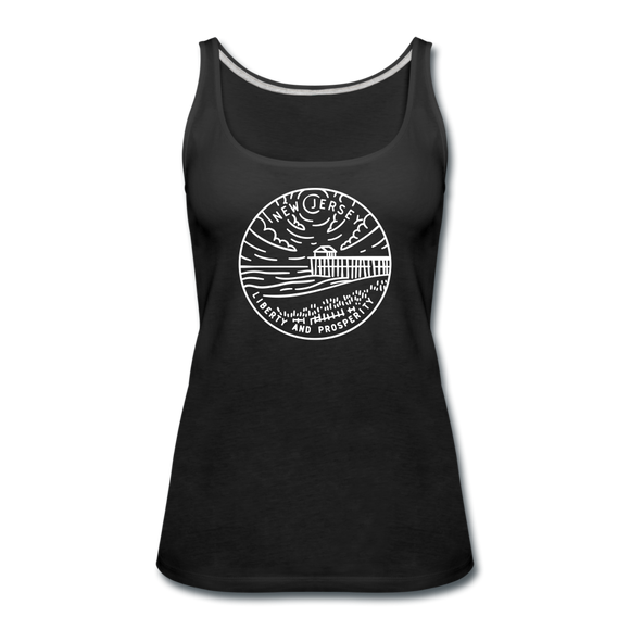 New Jersey Women’s Tank Top - State Design Women’s New Jersey Tank Top - black