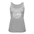 New Jersey Women’s Tank Top - State Design Women’s New Jersey Tank Top - heather gray