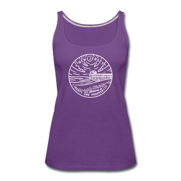 New Jersey Women’s Tank Top - State Design Women’s New Jersey Tank Top - purple