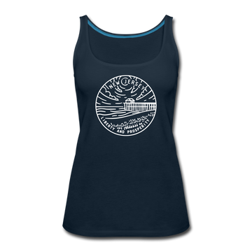 New Jersey Women’s Tank Top - State Design Women’s New Jersey Tank Top - deep navy