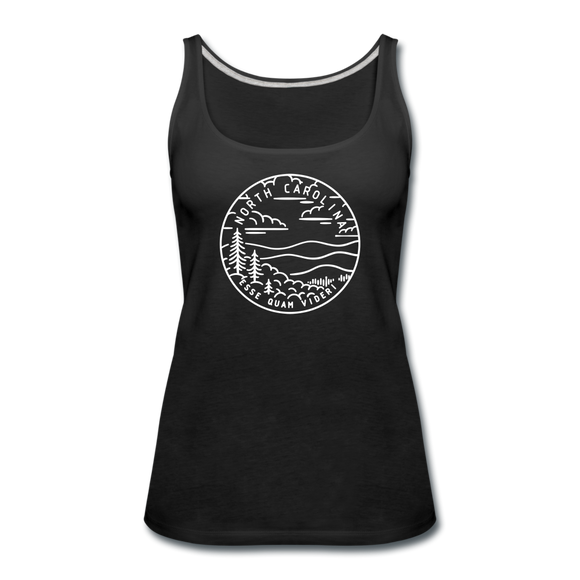 North Carolina Women’s Tank Top - State Design Women’s North Carolina Tank Top - black