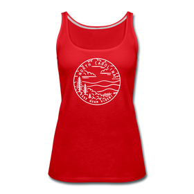 North Carolina Women’s Tank Top - State Design Women’s North Carolina Tank Top - red