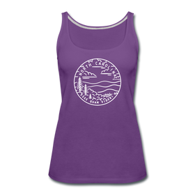 North Carolina Women’s Tank Top - State Design Women’s North Carolina Tank Top - purple