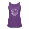 North Carolina Women’s Tank Top - State Design Women’s North Carolina Tank Top - purple