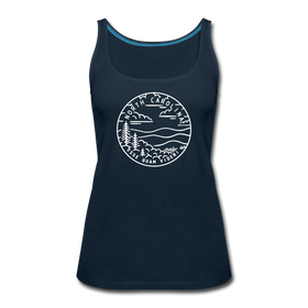 North Carolina Women’s Tank Top - State Design Women’s North Carolina Tank Top - deep navy