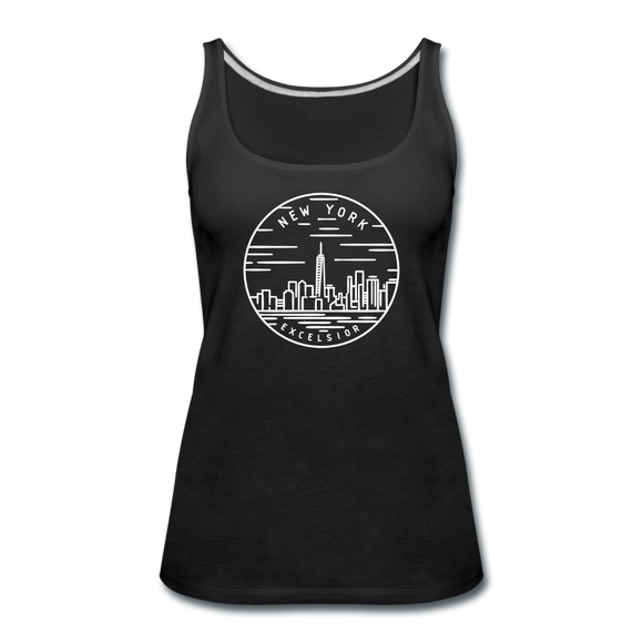 New York Women’s Tank Top - State Design Women’s New York Tank Top - black