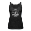 New York Women’s Tank Top - State Design Women’s New York Tank Top - charcoal gray