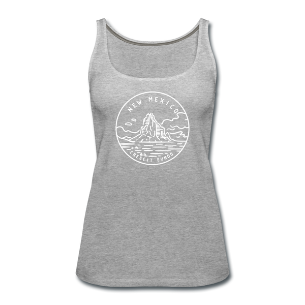 New Mexico Women’s Tank Top - State Design Women’s New Mexico Tank Top - heather gray