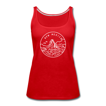 New Mexico Women’s Tank Top - State Design Women’s New Mexico Tank Top - red