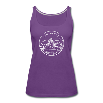 New Mexico Women’s Tank Top - State Design Women’s New Mexico Tank Top - purple