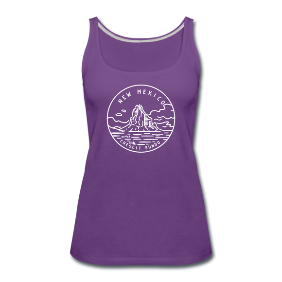 New Mexico Women’s Tank Top - State Design Women’s New Mexico Tank Top - purple