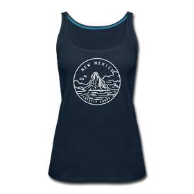 New Mexico Women’s Tank Top - State Design Women’s New Mexico Tank Top - deep navy