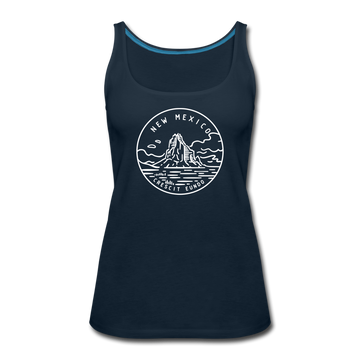 New Mexico Women’s Tank Top - State Design Women’s New Mexico Tank Top - deep navy