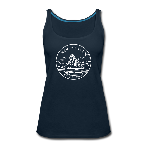 New Mexico Women’s Tank Top - State Design Women’s New Mexico Tank Top - deep navy