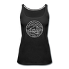 North Dakota Women’s Tank Top - State Design Women’s North Dakota Tank Top - black