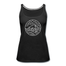 North Dakota Women’s Tank Top - State Design Women’s North Dakota Tank Top - black