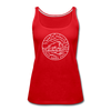 North Dakota Women’s Tank Top - State Design Women’s North Dakota Tank Top - red