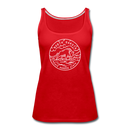 North Dakota Women’s Tank Top - State Design Women’s North Dakota Tank Top - red