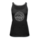North Dakota Women’s Tank Top - State Design Women’s North Dakota Tank Top - charcoal gray