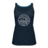 North Dakota Women’s Tank Top - State Design Women’s North Dakota Tank Top - deep navy