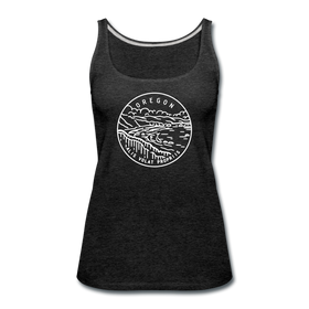 Oregon Women’s Tank Top - State Design Women’s Oregon Tank Top - charcoal gray
