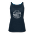 Oregon Women’s Tank Top - State Design Women’s Oregon Tank Top - deep navy