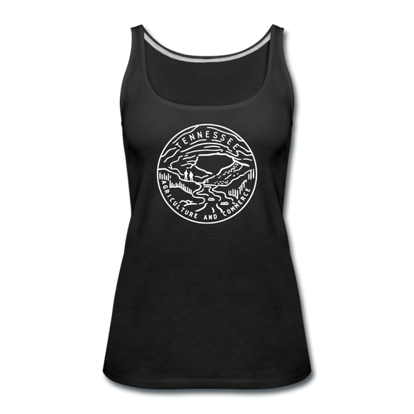 Tennessee Women’s Tank Top - State Design Women’s Tennessee Tank Top - black