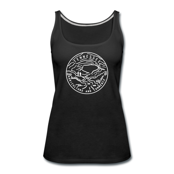 Tennessee Women’s Tank Top - State Design Women’s Tennessee Tank Top - black