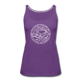 Tennessee Women’s Tank Top - State Design Women’s Tennessee Tank Top - purple