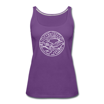 Tennessee Women’s Tank Top - State Design Women’s Tennessee Tank Top - purple