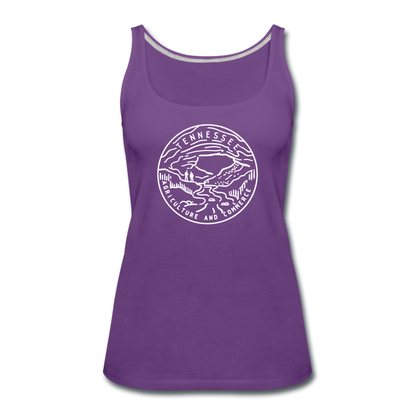 Tennessee Women’s Tank Top - State Design Women’s Tennessee Tank Top - purple