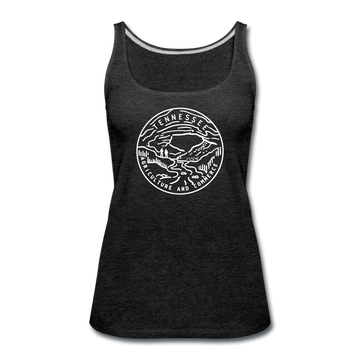 Tennessee Women’s Tank Top - State Design Women’s Tennessee Tank Top - charcoal gray