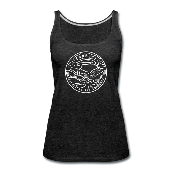 Tennessee Women’s Tank Top - State Design Women’s Tennessee Tank Top - charcoal gray
