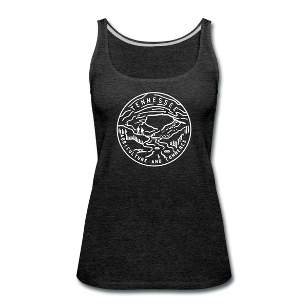 Tennessee Women’s Tank Top - State Design Women’s Tennessee Tank Top - charcoal gray