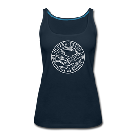 Tennessee Women’s Tank Top - State Design Women’s Tennessee Tank Top - deep navy