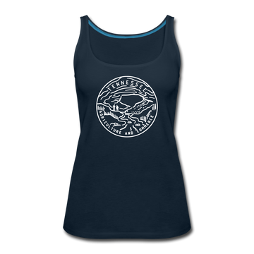 Tennessee Women’s Tank Top - State Design Women’s Tennessee Tank Top - deep navy