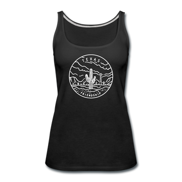 Texas Women’s Tank Top - State Design Women’s Texas Tank Top - black