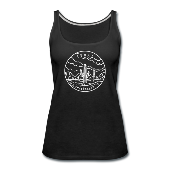 Texas Women’s Tank Top - State Design Women’s Texas Tank Top - black